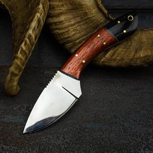Handmade Stainless Steel Hunting Knife Custom Size OEM Skinner Knife Fixed Blade Outdoor Hunting Knife with <b>Leather</b> Sheath - Product Image 2