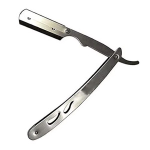 2026 Hot Stainless Steel Folding Shaving Knife with Straight <b>Edge</b> Barber Razor and 10 Blades - Product Image 3