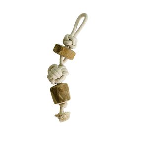 ไม้กาแฟธรรมชาติสำหรับสุนัขกัดเล่น พร้อมเชือกฝ้ายเพื่อสุขภาพฟัน - Product Image 1