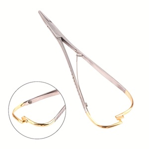 Porte-aiguille micro-précis Castroviejo 14,2 cm – Instrument chirurgical délicat pour la suture en chirurgie ophtalmique - Product Image 3