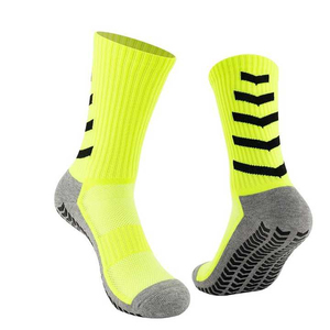 Unisex Black Sporty Knitted <b>Socks</b> With <b>White</b> Stripes Quick Dry Gray Toe And Heel Grip Pattern - Product Image 3