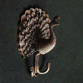 Antique <b>Gold</b> Metal <b>Wall</b> <b>Hooks</b> Set Starfish Seahorse Lobster Animal Pattern Vintage Style For Clothing Storage - Product Image 6