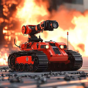 Robot de extinción de incendios con plataforma móvil para una extinción efectiva - Product Image 1