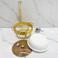 Meistverkaufter Edelstahl-Speisenwärmer für Catering, Goldener Buffet-Chafing-Dish für Restaurants und Partys, Hängende Chafing-Dishes