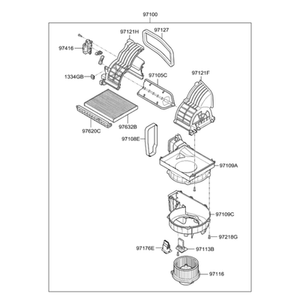 Pièces et accessoires automobiles et camionnettes neuves Elantra 971122H000 - Product Image 2