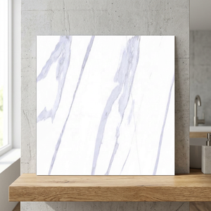 Offre Spéciale 400x400 Carrara blanc mat Surface émaillée Porcelanto carreaux de sol pour sol Standard blanc marbre carreaux de céramique 40x40 - Product Image 5
