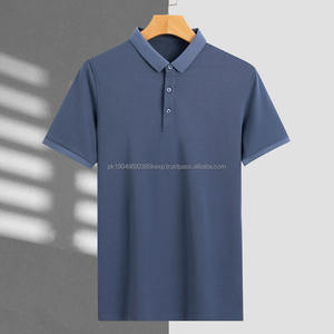 Camisetas Polo de Manga Corta con Cuello Solapa, Ropa de Trabajo de Verano de Color Sólido de Alta Gama con Diseño de Logotipo Personalizado OEM - Product Image 5