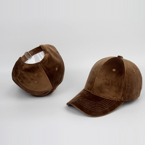 Casquette de baseball en velours doux de luxe, avec sangle réglable, chapeau décontracté streetwear, respirant, léger, à la mode, pour hommes et femmes - Product Image 3