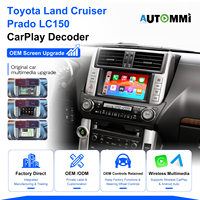 Kit d'interface de décodeur de rétrofit pour l'intégration Apple CarPlay et Android Auto pour Toyota Prado LC150 2009-2019