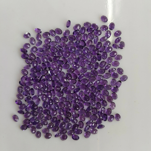Ametista Africana Natural Púrpura, Corte Ovalado de 4x3MM, Gema Suelta de la Mejor Calidad, Gemas Red Mountain para Joyería - Product Image 2