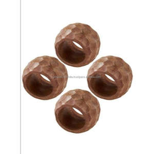 Anillos para Servilletas de Madera con Diseño Geométrico Mixto, Ecológicos |   Soportes Modernos Hexagonales y Triangulares para Decoración de Mesa de Comedor para Fiestas - Product Image 4