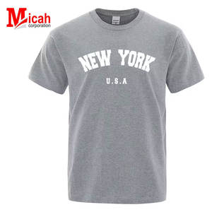 T-shirt à manches courtes pour homme, imprimé rue de New York, États-Unis, en toile, ample, surdimensionné, gothique, anti-rides, respirant - Product Image 6