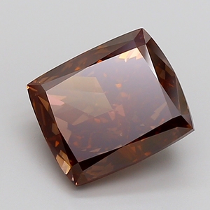 Diamant CVD de 2,50 carats, couleur brun foncé fantaisie, taille coussin, pureté VVS2, certifié IGI, pour la création de bijoux, aux prix d'usine. - Product Image 3