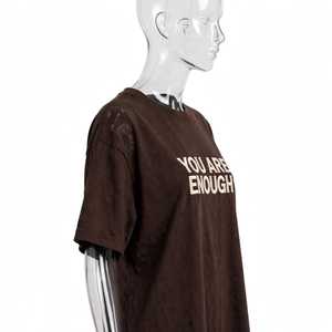 เสื้อยืดแขนสั้นปักลายตามสั่ง ทรงเข้ารูป คอกลม ผ้าเจอร์ซีย์คอตตอน 320 กรัม ระบายอากาศได้ดี สไตล์ลำลองสำหรับผู้ชาย - Product Image 3