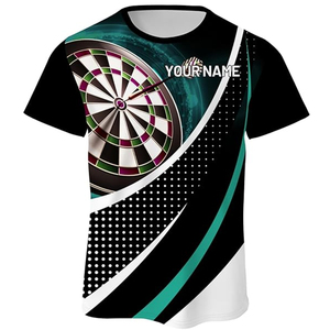 Maillots de fléchettes personnalisés OEM, motif 3D, impression par sublimation, séchage rapide, respirant, unisexe, pour la vente en gros - Product Image 1