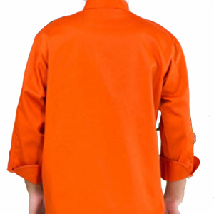 เสื้อเชฟผ้าฝ้ายสำหรับทำอาหาร เสื้อแจ็คเก็ตสำหรับร้านอาหารมืออาชีพ ชุดทำงานในครัวพร้อมกระเป๋าด้านหน้า - Product Image 2