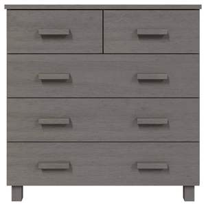 HAMAR Light Gray Solid Wood Pine <b>Sideboard</b> 31.1"x15.7"x31.5" - Product Image 3