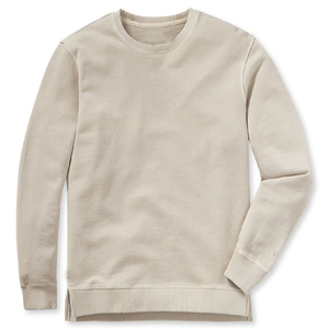 Sweat-shirt à col rond pour homme, coupe classique, couleur unie, tricot en coton, pull décontracté pour l'automne - Product Image 2