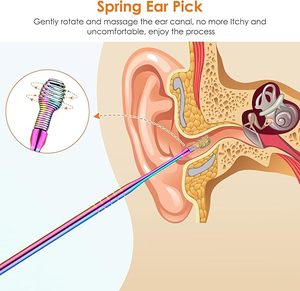 Kit professionnel de nettoyage d'oreilles sûr et efficace avec curettes en acier inoxydable pour adultes et enfants à domicile - Product Image 6