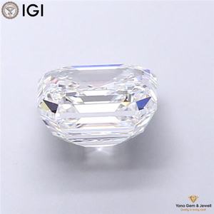 Diamante cultivado en laboratorio con certificación IGI CVD de 2.50 quilates, color D, claridad VS1, forma ASSCHER, ajuste perfecto para engaste personalizado. - Product Image 3