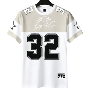 <b>Mens</b> Beige <b>White</b> Sublimation O-Neck Sports T <b>Shirt</b> <b>Short</b> <b>Sleeve</b> Breathable Quick Dry 100% Polyester 180g Regular Fit Athletic - Product Image 1
