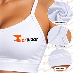 Conjunto de Sujetador Deportivo Transpirable de Soporte Medio para Yoga y Gimnasio con Logotipo Frontal Sólido para Mujer al por Mayor - Product Image 6