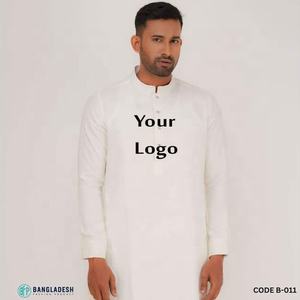 Robes imprimées en aluminium multicolore en pur coton de haute qualité pour couples motif solide Kurta pyjama grande taille tricoté exportation - Product Image 4