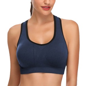 Sujetador Deportivo Transpirable, Sin Costuras, Resistente a Impactos y a las Arrugas, con Tirantes Cruzados, de Alta Sujeción, 100% Nailon, Diseño Sólido - Product Image 5