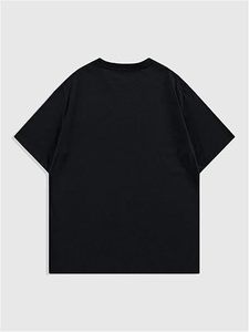 T-shirt à manches courtes à col rond avec imprimé graphique, taille plus, coupe régulière, style streetwear - Product Image 2