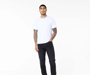 T-shirt homme en coton à manches courtes et col rond, couleur unie, coupe ample décontractée, design vierge, vente chaude - Product Image 4