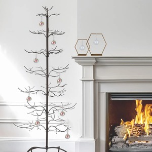 Metal Indoor Christmas Tree Pine Style Bendable <b>Branches</b> Ornament Decor Standing Base No <b>Lights</b> Included - Product Image 3