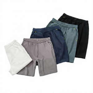 Nouveaux shorts cargo d'été à taille élastique, amples, décontractés, confortables, en coton et lin, pour hommes, couleur unie, respirants, style streetwear - Product Image 3