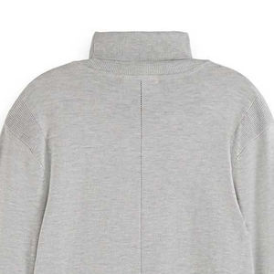 Sudadera de cuello alto para mujer, cálida, ligera, informal, larga, extragrande, de algodón grueso y cálido - Product Image 5