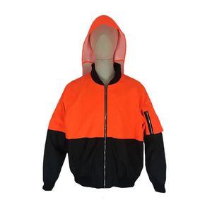 Veste bomber de sécurité légère et imperméable en Oxford, logo personnalisé, vêtements de travail réfléchissants haute visibilité, vêtements professionnels - Product Image 1