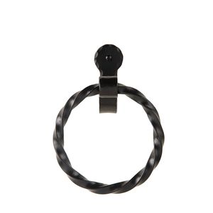 Premium Quality Metal Towel <b>Ring</b> With Black Finish Wall Mounted Design For Bathroom Kitchen And Wash Basin Use - Product Image 4