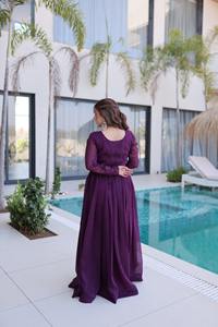 Vestido Tradicional Indio Plateado con Cuentas y Bordados para Bodas y Fiestas, Ropa Elegante para Mujer - Product Image 3