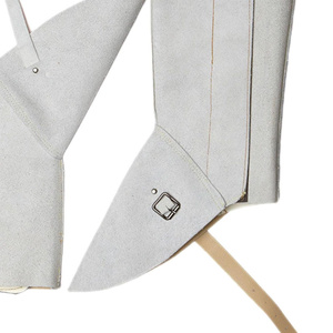 Couvre-chaussures de sécurité en cuir de vachette pleine fleur de qualité supérieure, résistants à l'abrasion, à la chaleur et aux flammes, pour travaux lourds - Product Image 5