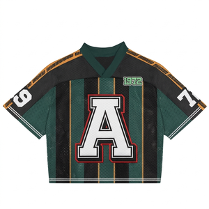 เสื้ออเมริกันฟุตบอลแบบสั่งทำพิเศษ |   ชุดทีมแบบกำหนดเอง แขนสั้น แห้งเร็ว ผ้ายืด/โพลีเอสเตอร์-ผู้ผลิตขายส่ง - Product Image 6
