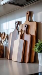 Acacia Wood Chopping Block Handle Kitchen Cutting Board Serving Tray <b>Heavy</b> <b>Duty</b> Durable Eco-Friendly Dishwasher <b>Safe</b> - Product Image 4