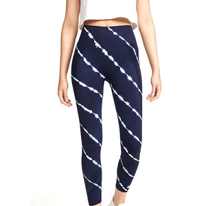 Women's High Waist Leggings with Custom Logo Spandex/Nylon Material Four-Way Stretch <b>Yoga</b> <b>Pants</b> for Wholesale - Product Image 3