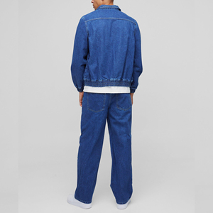 Wholesale High Quality <b>Men</b> <b>Denim</b> <b>Jackets</b> Vintage Jean <b>Jacket</b> Single Breasted Windbreaker Slim Fit <b>Denim</b> <b>Jacket</b> For <b>Men</b> - Product Image 3