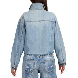 Chaquetas Vaqueras de Invierno para Mujer, de Alta Calidad, para Exteriores, Bordadas a Medida, Rellenas de Algodón, Reversibles, Servicio OEM, Fabricante - Product Image 6