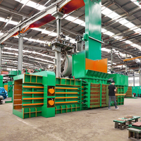 Presse à balles horizontale entièrement automatique pour ferraille, déchets métalliques et plastiques, avec moteur de pointe