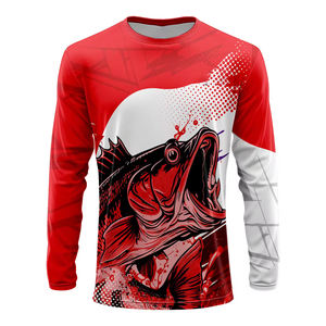 Camisetas de Pesca de Manga Larga para Hombre, con Logotipo Personalizado, Secado Rápido, Protección UV UPF 50, Transpirables, Sublimadas, de Alto Rendimiento - Product Image 3