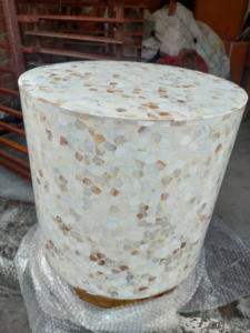 Tabouret ange en résine artisanale avec forme personnalisée, artisanat décoratif pour la maison, ARTISANAT EN RÉSINE - Product Image 4