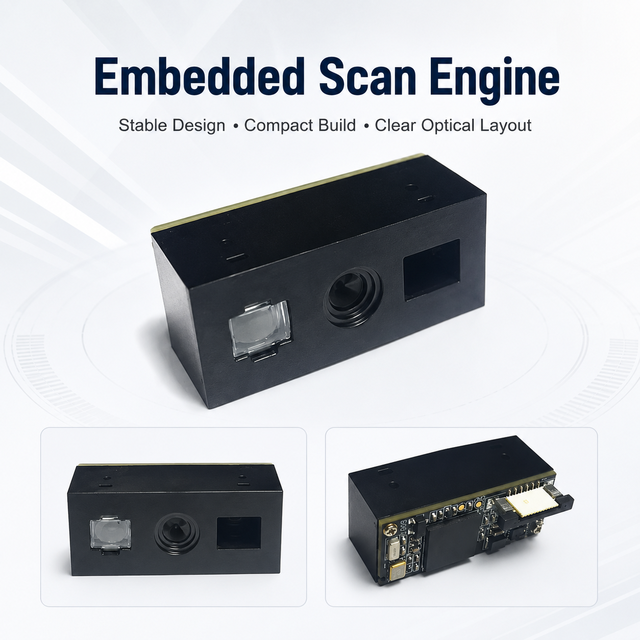 TOTINFO Embedded QR 1D/2D Barcode Scanner Module USB Stock Hospital Registration Systems Medical Check-in Kiosk Devices E4700PRO