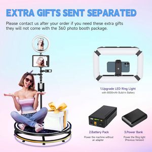 Machine de photomaton 360° de 31,5 pouces avec boîtier alvéolé, batterie supplémentaire, support d'éclairage annulaire et logo personnalisé gratuit - Product Image 2