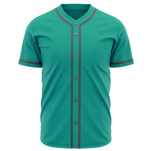 Camiseta de Béisbol Personalizada, Impresa, de Manga Corta, de Alta Calidad, Unisex, Deportiva, Transpirable, Cuello en V, Poliéster y Algodón, Malla Fresca - Product Image 1