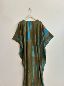 Caftán de Seda Reciclada Surtido, Vestido Maxi Vintage para Mujer, Vestido de Lujo Estilo Bohemio - Product Image 6