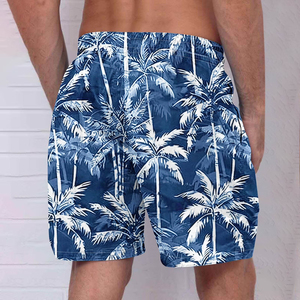 กางเกงขาสั้นผู้ชายผ้าคอร์ดูรอยถัก ดีไซน์สำหรับใส่ไปเที่ยวทะเลช่วงฤดูร้อน ลายเรียบหรู มีสไตล์ เอวยางยืด - Product Image 6